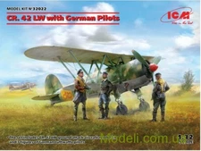 ICM 32022 - 1/32 Fighter CR. 42 LW with German pilots Plastic Model Store kit