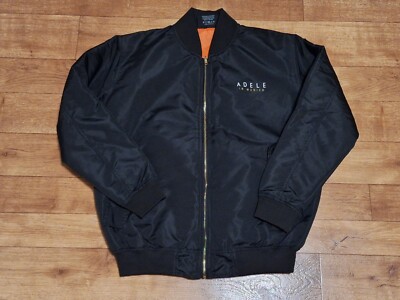 Adele in Munich Unisex Official VIP Merchandise Black Bomber Jacket Size Small