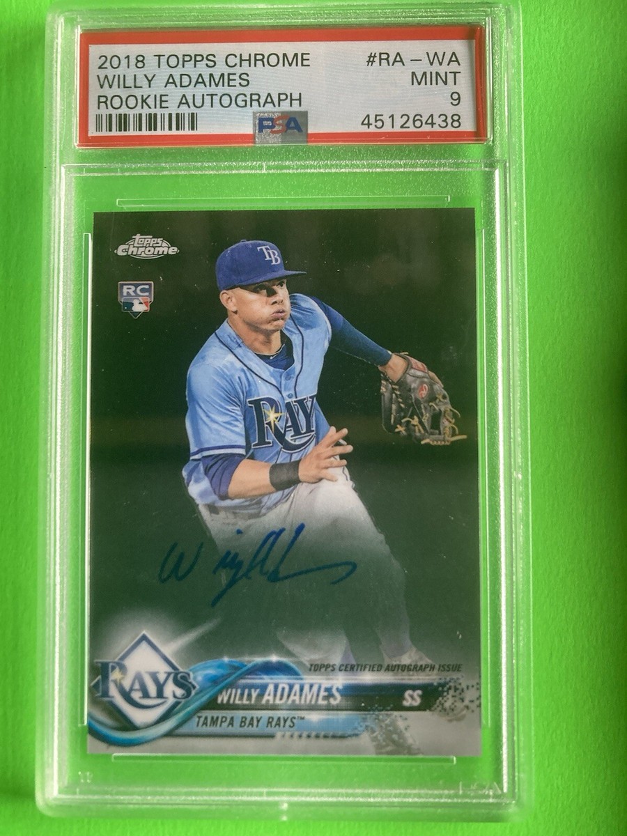 2018 Topps Chrome - Rookie Autographs Willy Adames #RA-WA (AU, RC