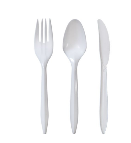 Nicole Home Collection 48 Count Medium Weight Cutlery Combo, White - 第 1/1 張圖片