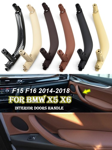3Pcs/set Car Inner Doors Handle Pull Trim Cover For BMW X5 X6 F15 F16 2014-2018 - Picture 13 of 27