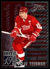 1994-95 Flair Hot Numbers Steve Yzerman Detroit Red Wings #10