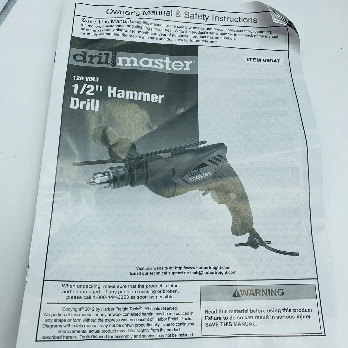 Masters shop hammer drill