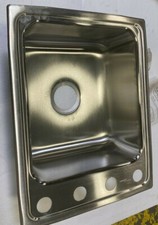 Elkay LR1722OS4 Lustertone 17"x22"x7-5/8" Single Bowl Drop-in Stainless Steel 