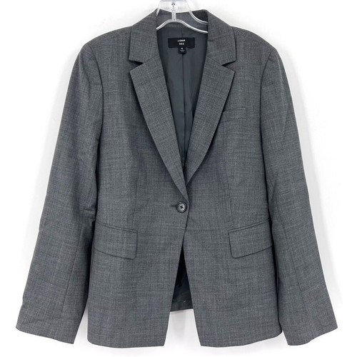 J Crew 365 Everyday Wollblazer grau Einknopf Sakko 6 - Bild 3 von 8