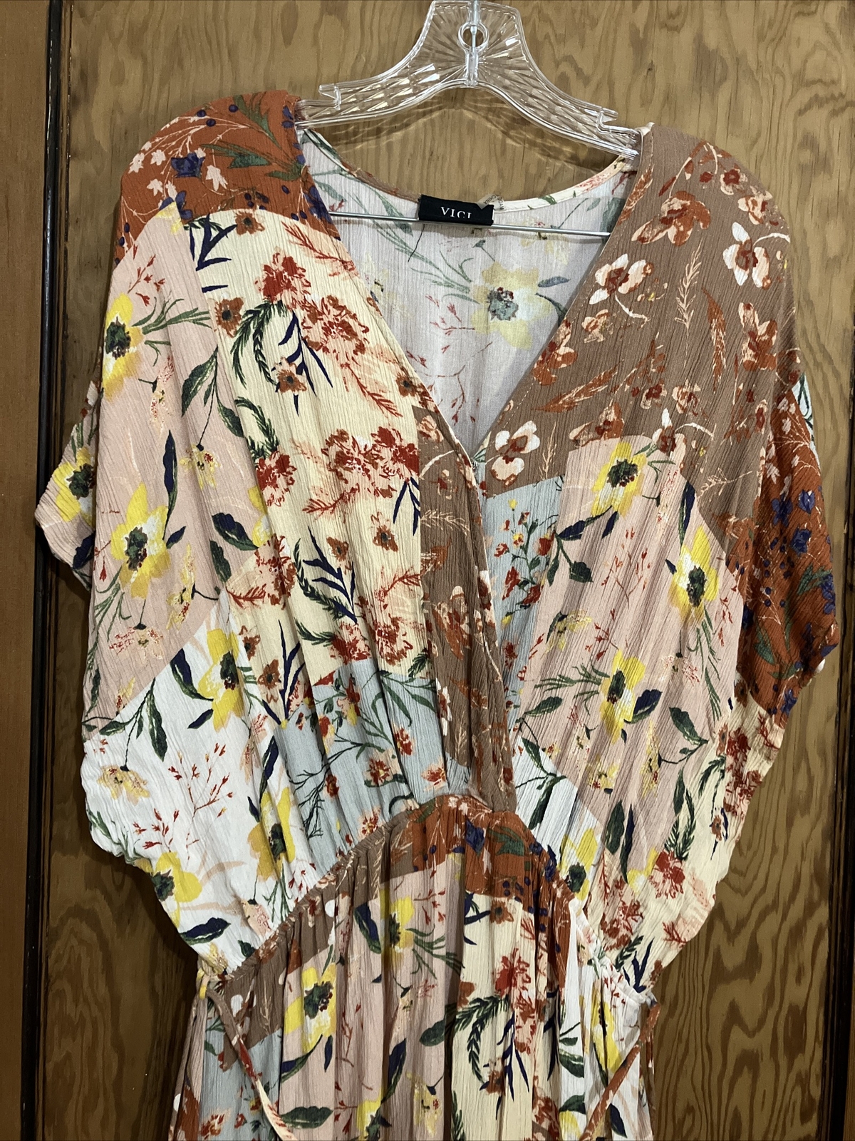 Vici Collection Multi Color Patchwork Maxi A-Line… - image 5