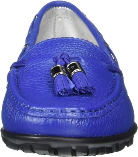 NEW Marc Joseph Womens Leather Spring St Loafer Golf Shoes Royal Blue 9.5 NIB - Imagen 3 de 6