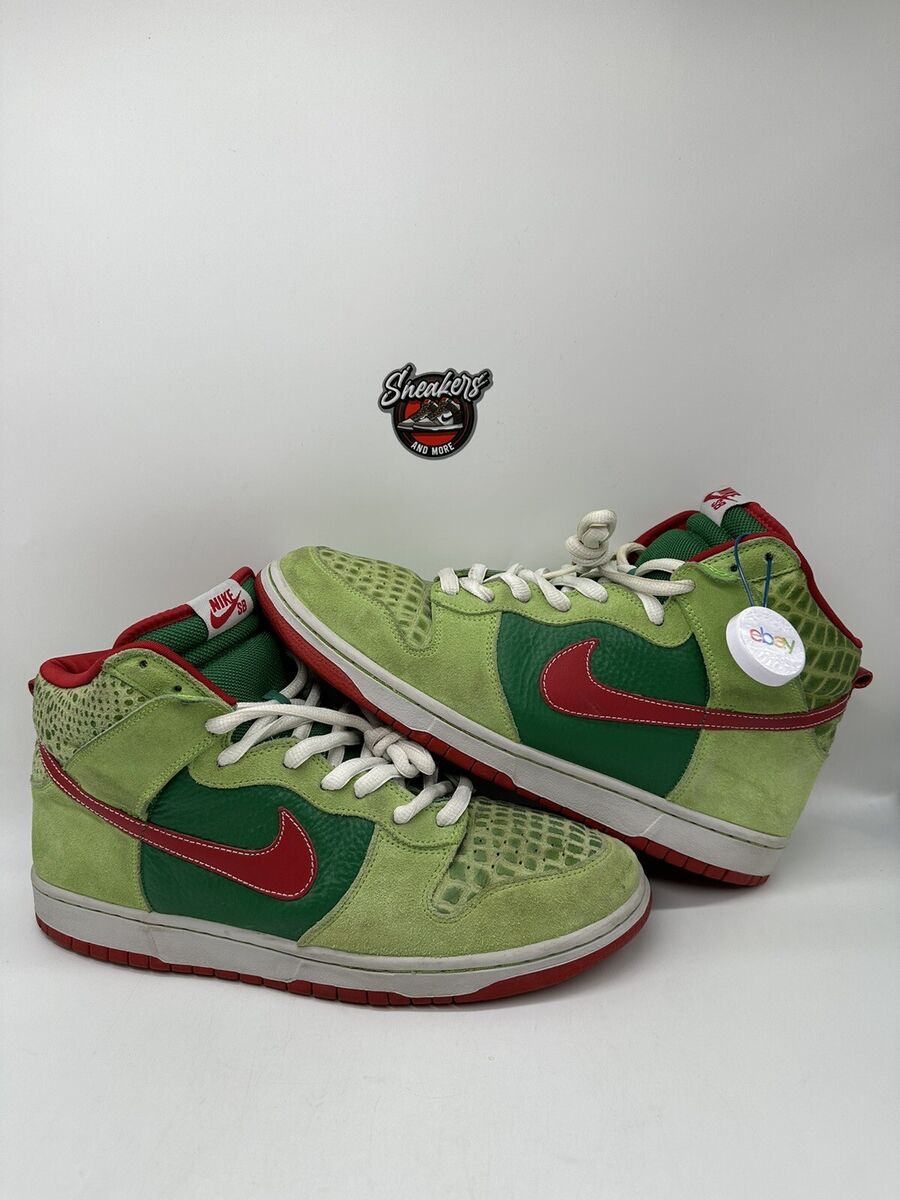 Nike Dunk High Pro SB Dr. Feelgood Green 305050-362 Motley Nike Dunk High Pro SB Dr. Feelgood Green 305050-362 Motley
