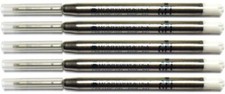 5 Monteverde Ballpoint Pen Refills, Parker Style, GEL Ink, Fine Point, DARK BLUE