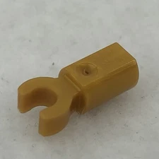 LEGO 11090 Pearl Gold Bar Holder with Clip (x1)