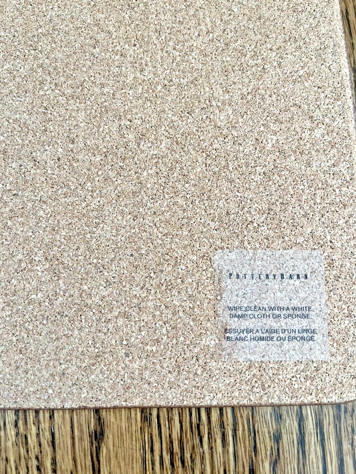 Pottery Barn Wheaton Stripe Corkmat Placemat Set 4 Sailor Blue 16 x 13 NWT - Image 3 of 4