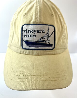 Vineyard Vines Adjustable Baseball Golf Cap Strap Back Boat Patch