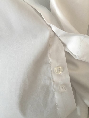 Milani Men’s XXL Slim Fit Button Up Long Sleeve Bright White Shirt Point Collar - Picture 4 of 7