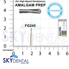 Beavers FG245 Carbide Burs FG 245  Bur #245 Friction Grip Made Canada 100-10