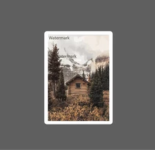 Cabin Sticker Woods Secluded Waterproof