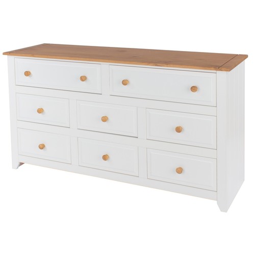 Capri 6+2 Drawer Large Chest of Drawers - Picture 3 of 9