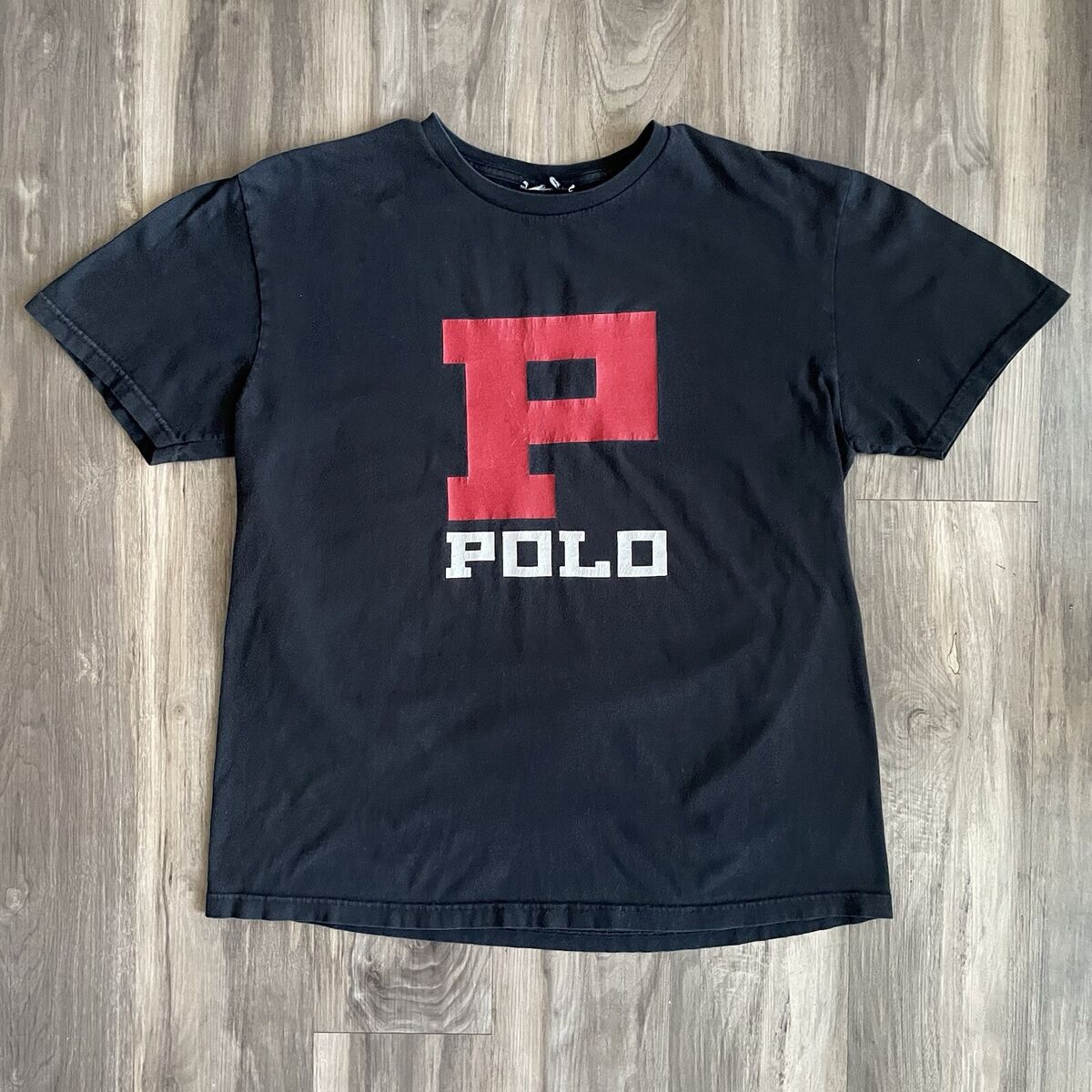 Vintage Polo Sport Ralph Lauren T-Shirt Size L Big P Logo Vintage Polo Sport Ralph Lauren T-Shirt Size L Big P Logo