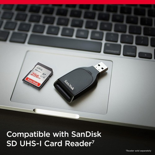 SanDisk 256GB ULTRA SDXC SD 150mb/s Camera Flash Memory Card SDSDUNC-256G - Picture 3 of 4
