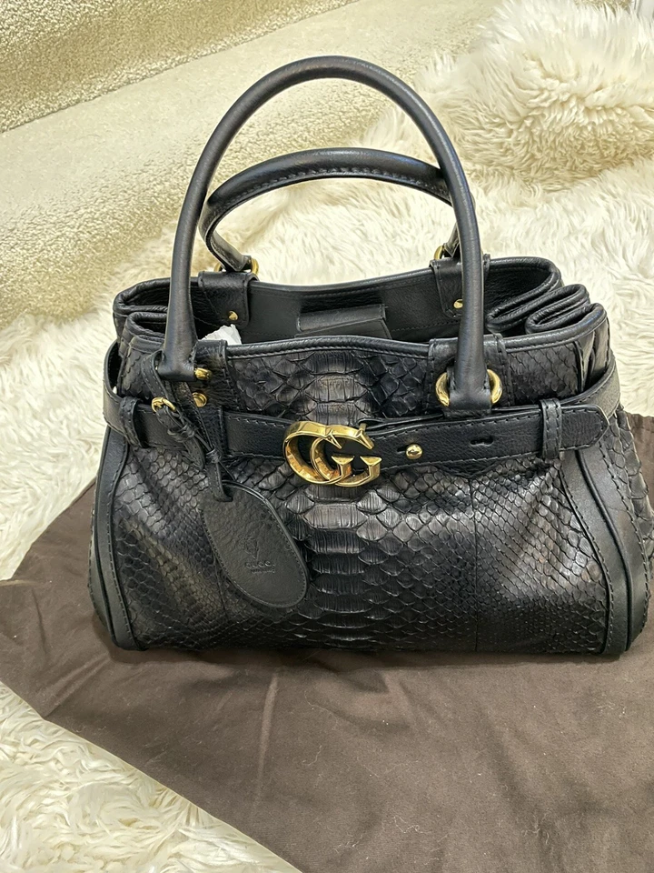 Gucci Python Snake skin bag - Image 3 of 4