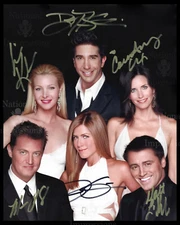 All 6 Cast Members of Friends autographed 8x10 Photo Buy 1 Get 1 FREE REPRINT 2