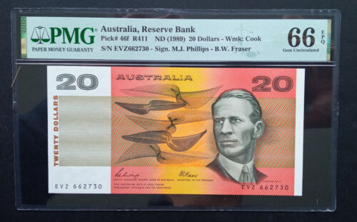 Australie | 20 dollars | 1989 | P.46f | EVZ 662730 | GEM UNC 66 EPQ - Photo 1 sur 2