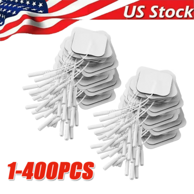 #ad 40 TENS Electrode Pads EMS Replacement Unit 7000 3000 2x2 Muscle Stimulator BULK $3.86