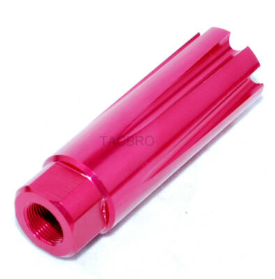 Red Aluminum 1/2x28 TPI Linear Comp For 9mm w/ Washer