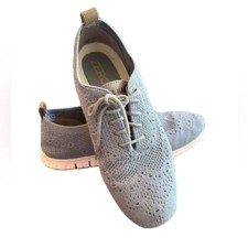 Cole Haan Women's ZEROGRAND StitchLite Wingtip Oxford Knit Sneaker Gray Size 8.5