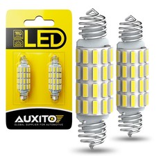 39mm-42mm 6500k White Led Interior License Plate Trunk Dome Map Light Bulb 2x
