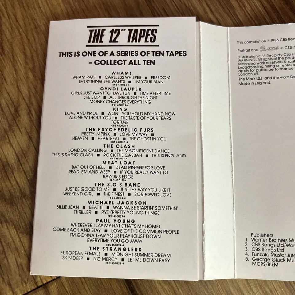 Cyndi Lauper: The 12" Tape - 1986 Australian Cassette Tape / CBS - Image 2 of 4