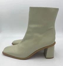 ALOHAS East West Cape Ankle Boots Stone Leather Cream Free People EU 42 US 11