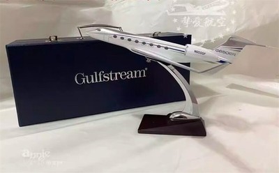 1:100 Scale Gulfstream G650ER Business Private Jet Model Gift Boxed 32cm/13''