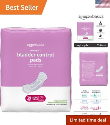 Comfortable Women's Incontinence Pads - Maximum Protection, 12-Hour Odor Control
