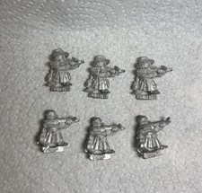 6 Warhammer Old World Imperial Dwarf Dwarves with Crossbow 1987 Citadel OOP Mint