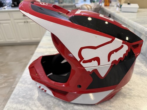 Fox Racing V1 Motocross Helmet Red Size M - Picture 4 of 7