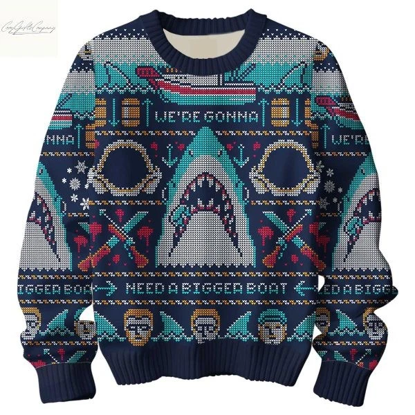 Jaws We’re Gonna Need A Bigger Boat Ugly Sweater