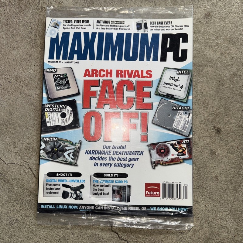 Maximum Pc 2006 Lot Of 13 Mostly Sealed Or Like New With Disc Discs