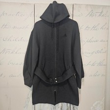 NWT Adidas Sportswear Sweatershirt Hoodie Size Medium Full Zip Carbon Gray