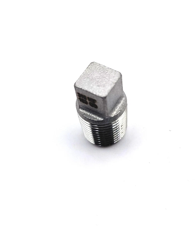 1/8" 150 Threaded (NPT) Square Head Plug 304 Stainless Steel - Image 4 of 4