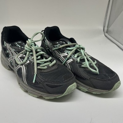 ASICS GEL VENTURE 6 WOMEN SIZE 9 (D) GREY BLUE TRAIL RUNNING SHOE SNEAKER T7G6Q