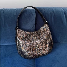 Patricia Nash Women'sLeather Bello HoboShoulder Bag Tri-Metallic