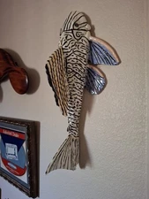 Vintage Aquarium Fishtank Beautiful 20" Original Ceramic Collector Plecostomus