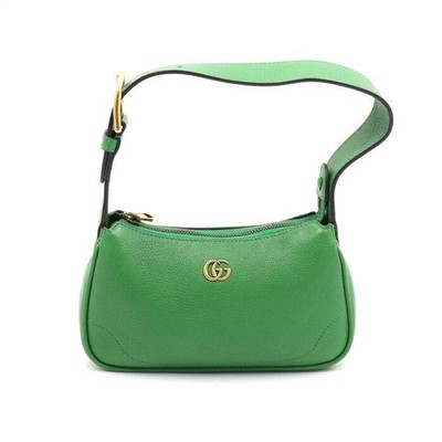 Gucci Hobo-Schultertasche grün Leder Aphrodite Mini 739076 152892561