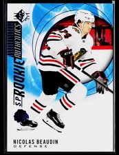 2020-21 SP #133 Nicolas Beaudin Blue Chicago Blackhawks Rookie
