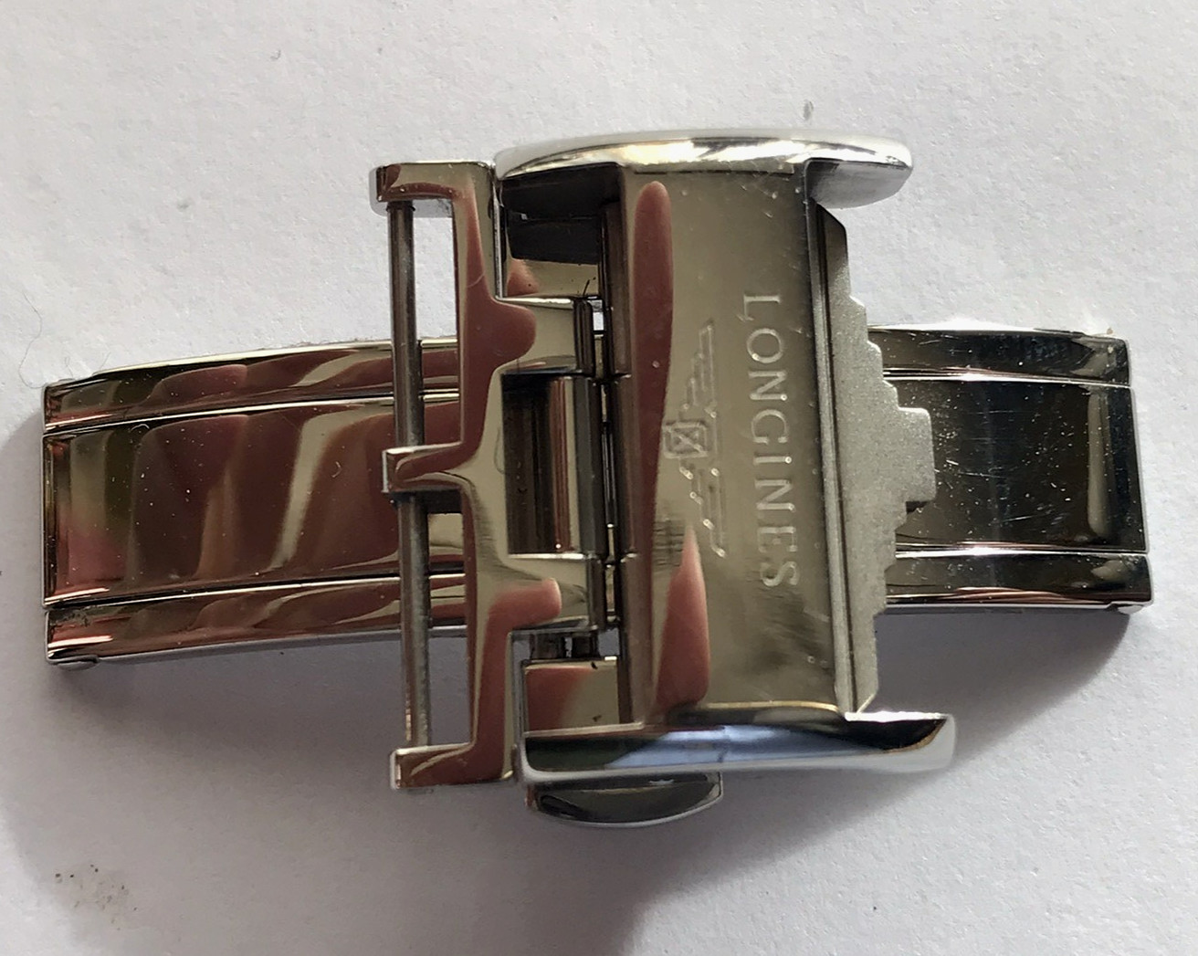LONGINES stainless steel buckle on ZRC strap 20mm watch band chrono strap