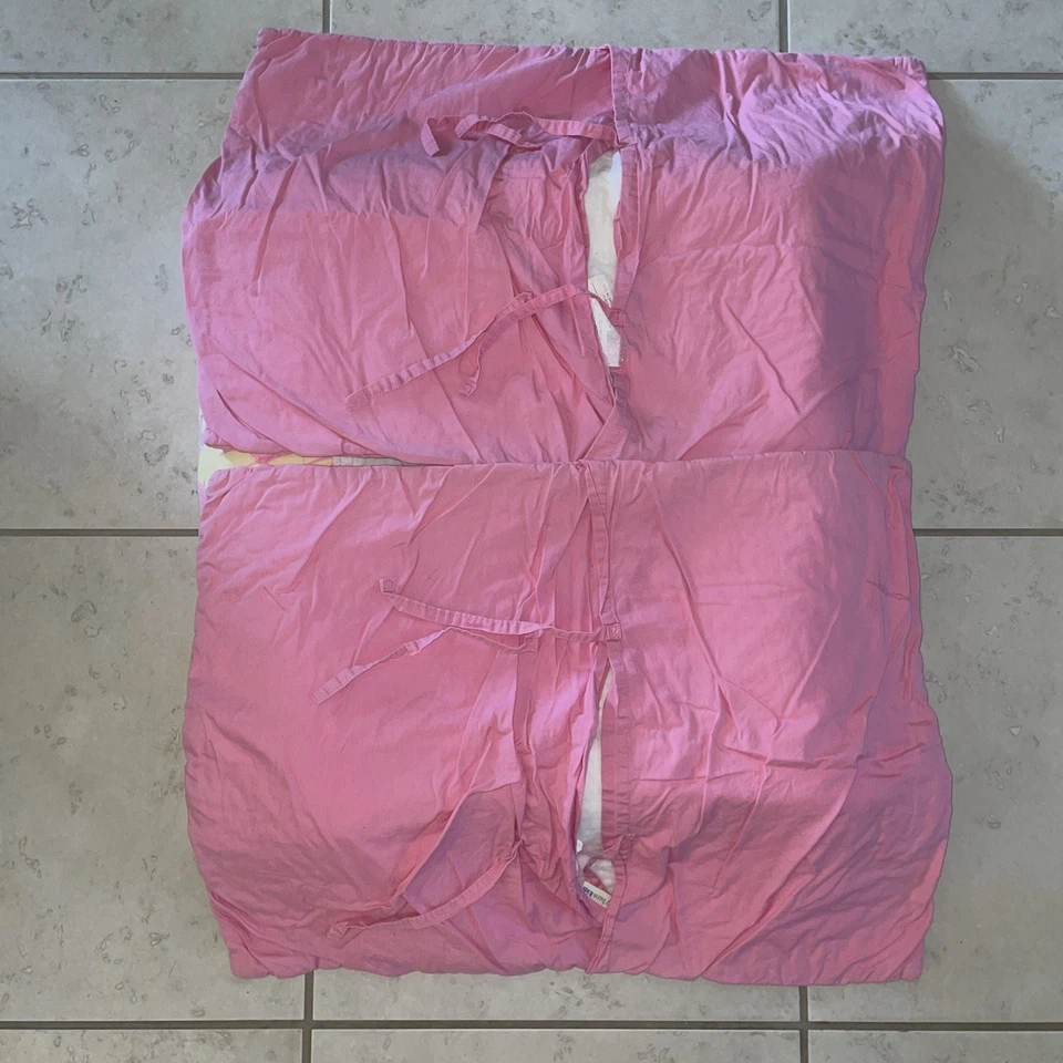 3pc Pottery Barn Kids PINK ISLAND SURF Hawaiian Floral F/Q Quilt Sham w EXTRAS - Image 4 of 4