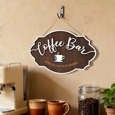Small Coffee Bar Sign Wall Vintage Sign Decor Kitchen Decors For Bar Accessories