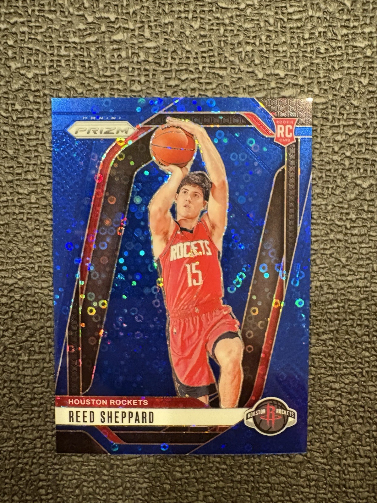 2024-25 Panini Prizm Reed Sheppard #268 Fast Break Blue Prizm /150 (RC)