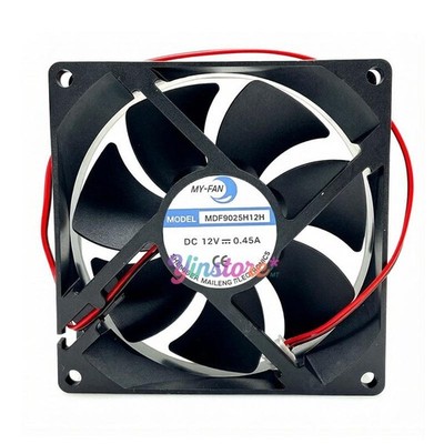1 Pc. New MDF9025H12H Chassis Cooling Fan 9025 DC12V 0.45A 9CM 2Pin