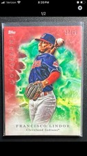 2017 Topps Inception - Francisco Lindor #15 Red 17/75 Cleveland Indians